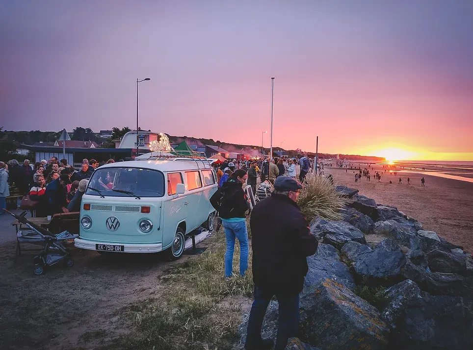 Le Combi The Photobus prêt pour un évènement